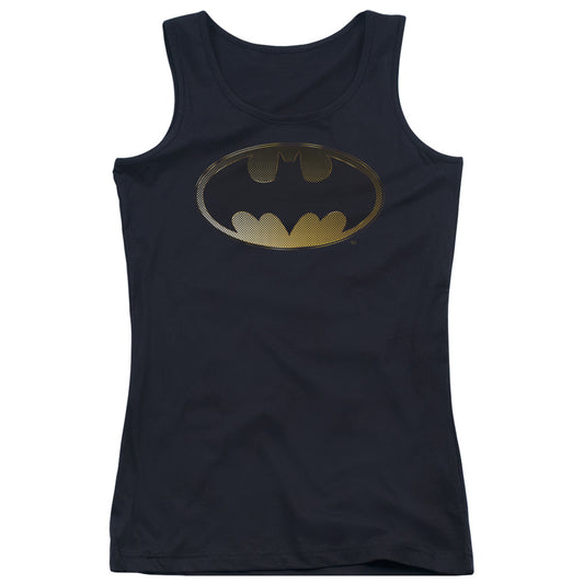 Batman Halftone Bat Womens Tank Top Shirt Black