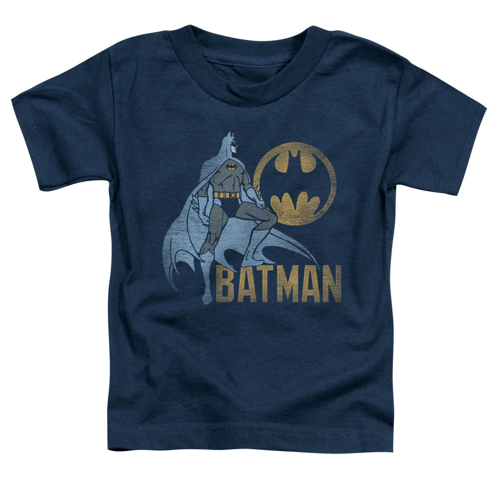 Batman Knight Watch Toddler Kids Youth T Shirt Navy Blue