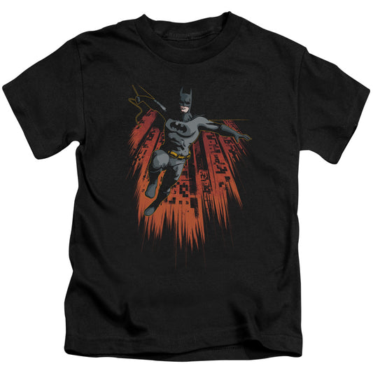 Batman Majestic Juvenile Kids Youth T Shirt Black