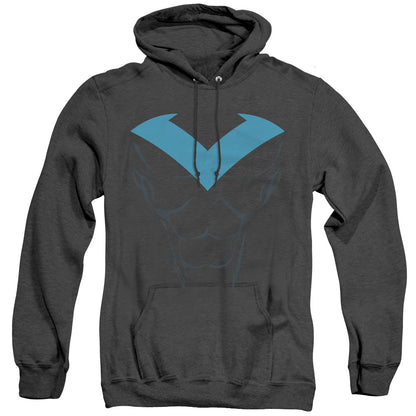 Batman Nightwing Uniform Heather Mens Hoodie Black