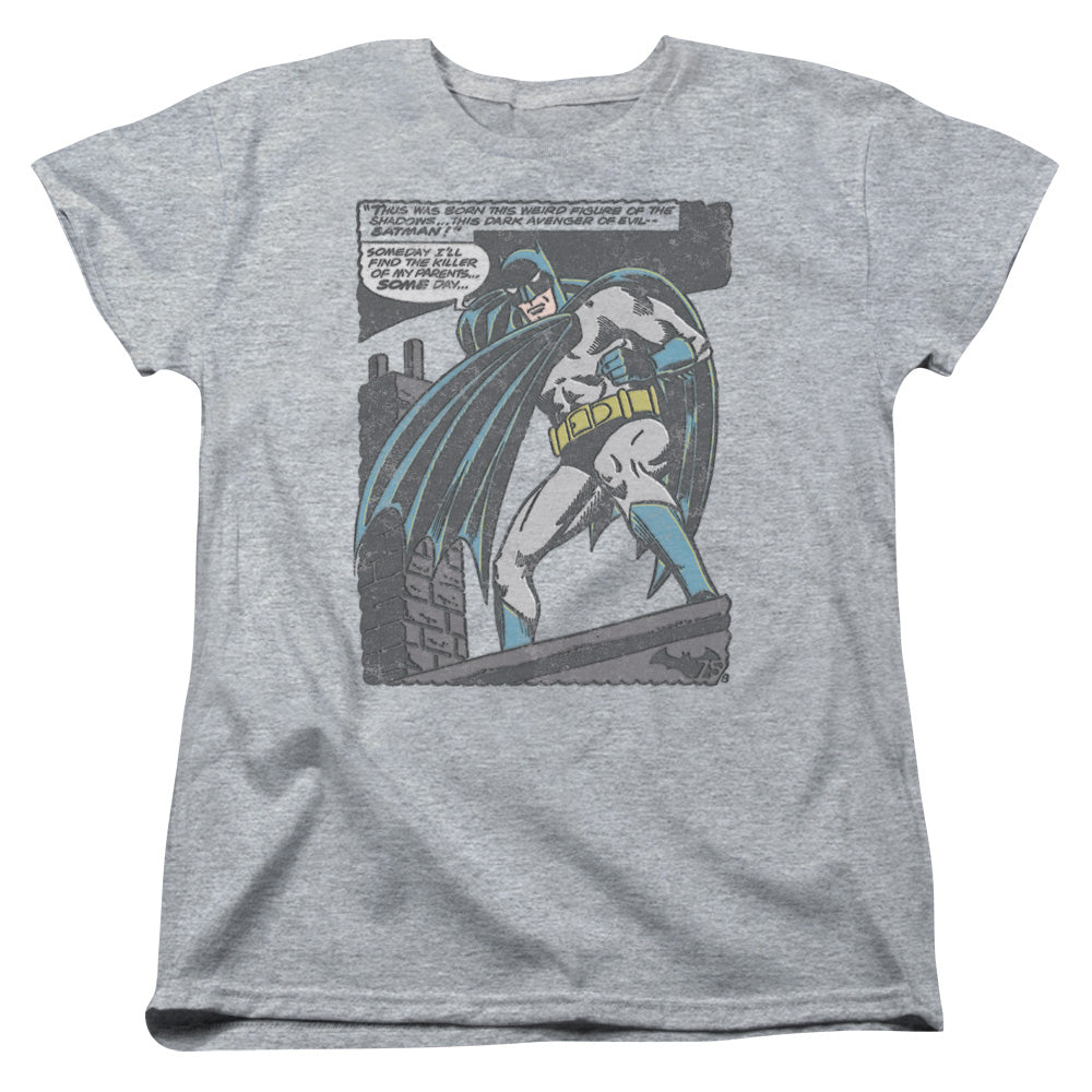 Batman Bat Origins Womens T Shirt Athletic Heather
