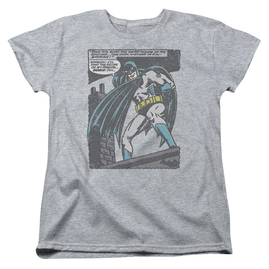 Batman Bat Origins Womens T Shirt Athletic Heather