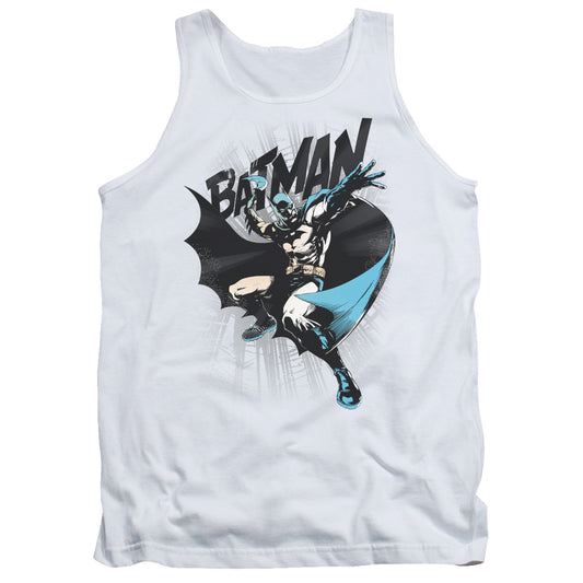 Batman Batarang Throw Mens Tank Top Shirt White