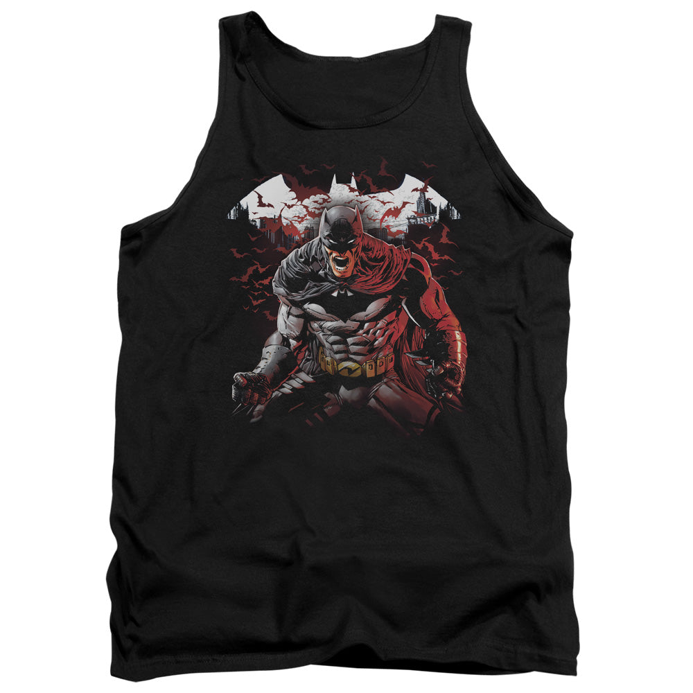 Batman Raging Bat Mens Tank Top Shirt Black