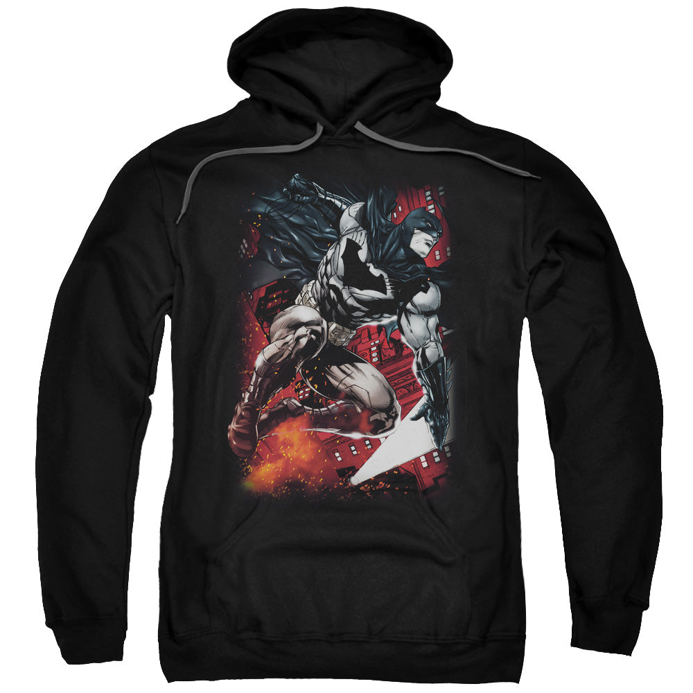 Batman Sparks Leap Mens Hoodie Black