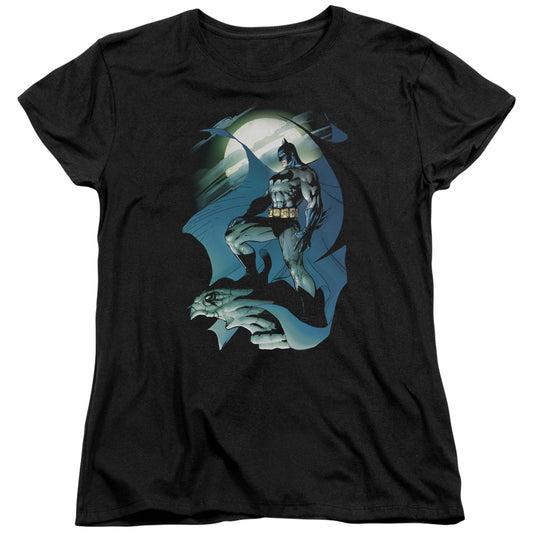 Batman Glow Of The Moon Womens T Shirt Black