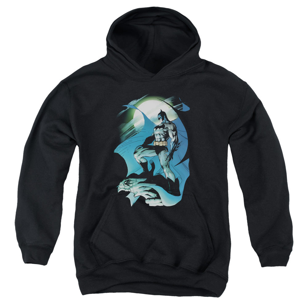 Batman Glow Of The Moon Kids Youth Hoodie Black