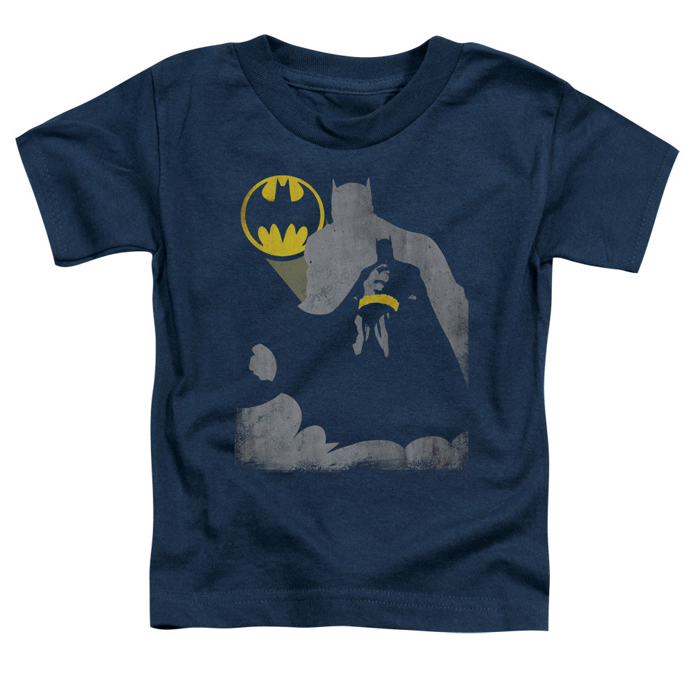 Batman Bat Knockout Toddler Kids Youth T Shirt Navy Blue