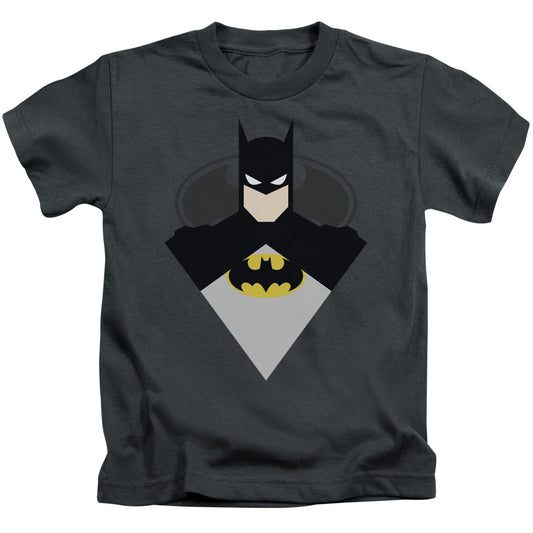 Batman Simple Bat Juvenile Kids Youth T Shirt Charcoal