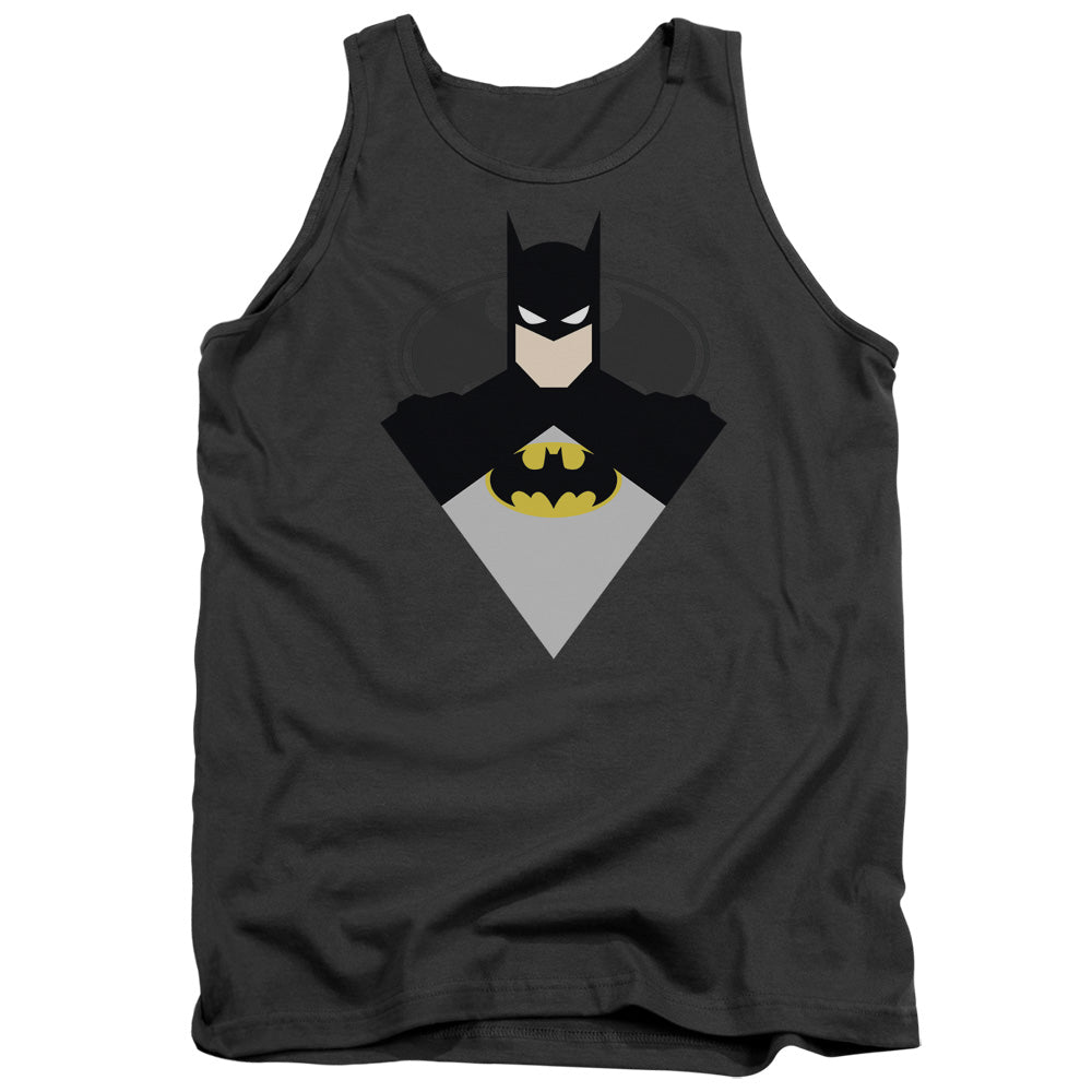 Batman Simple Bat Mens Tank Top Shirt Charcoal