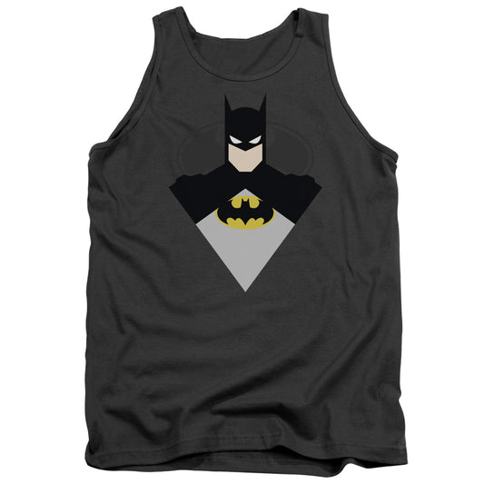 Batman Simple Bat Mens Tank Top Shirt Charcoal