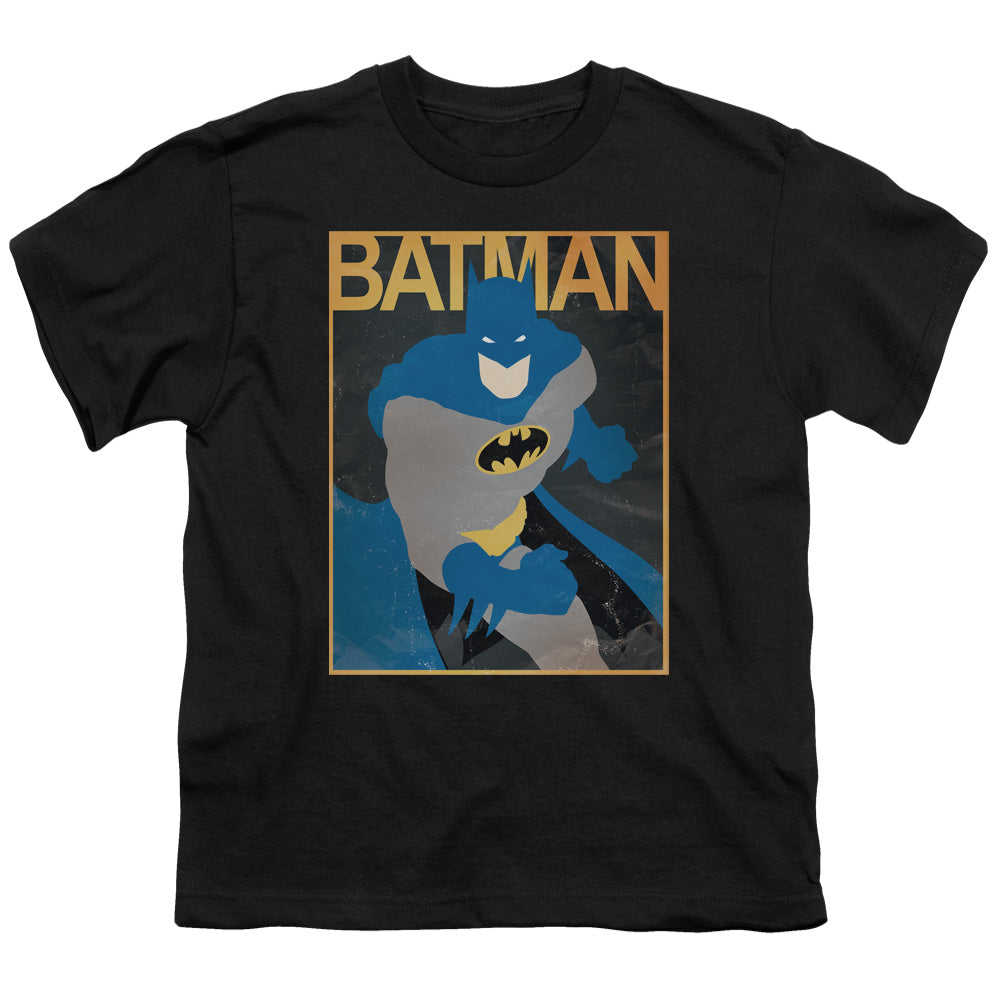 Batman Simple Bm Poster Kids Youth T Shirt Black