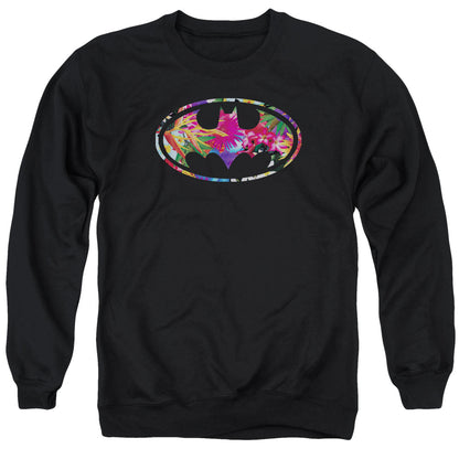 Batman Hawaiian Shield Mens Crewneck Sweatshirt Black
