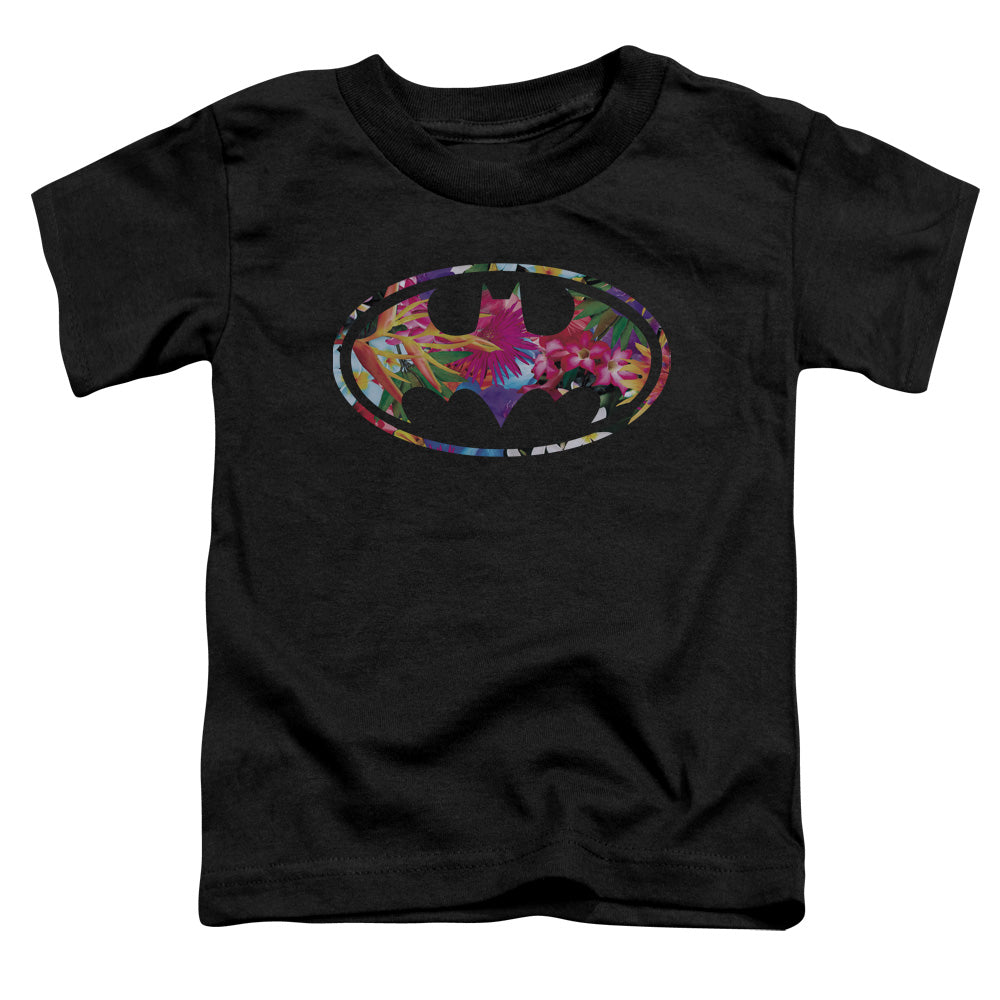 Batman Hawaiian Shield Toddler Kids Youth T Shirt Black