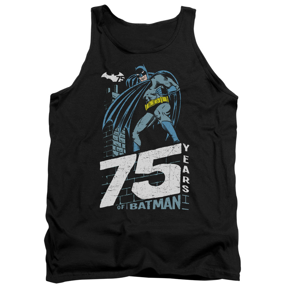 Batman Rooftop Mens Tank Top Shirt Black