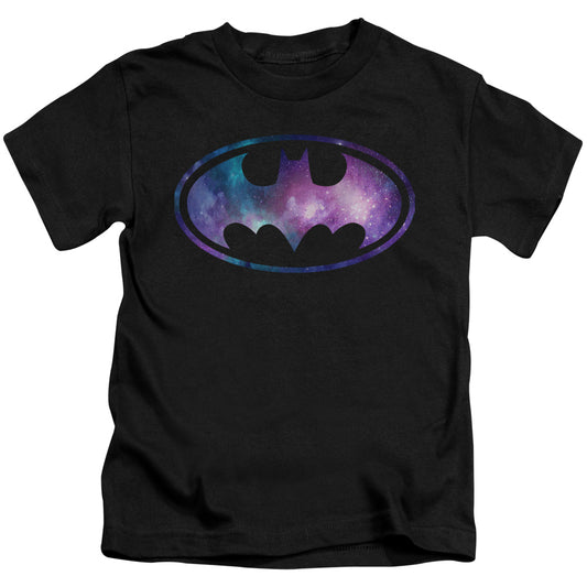 Batman Galaxy Signal Juvenile Kids Youth T Shirt Black