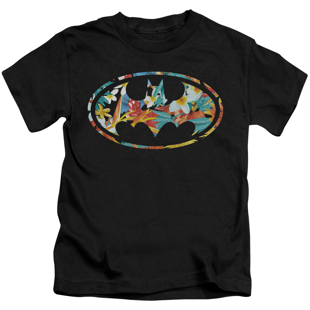 Batman Hawaiian Bat Juvenile Kids Youth T Shirt Black
