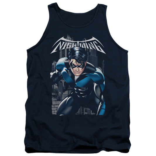 Batman A Legacy Mens Tank Top Shirt Navy Blue