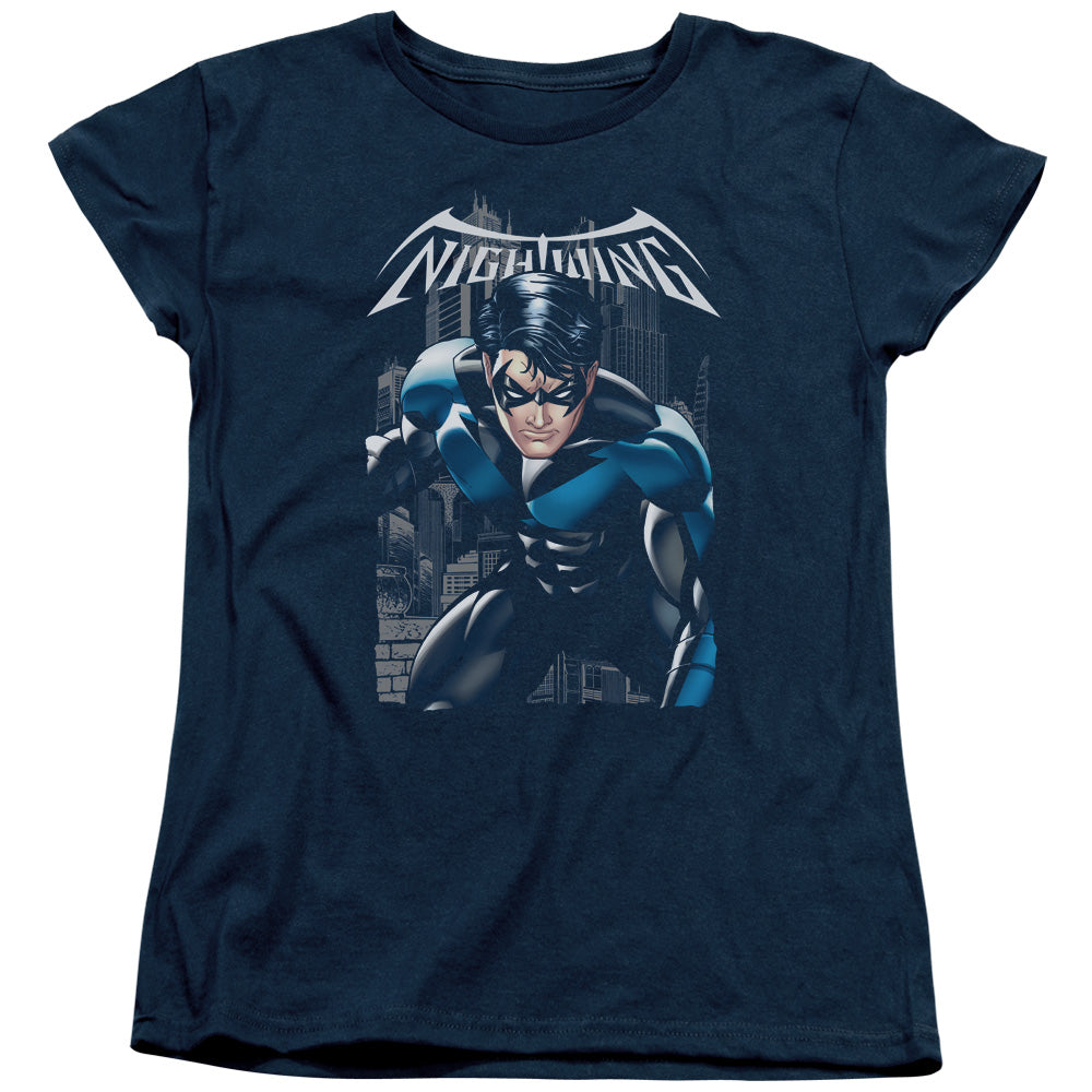 Batman A Legacy Womens T Shirt Navy Blue