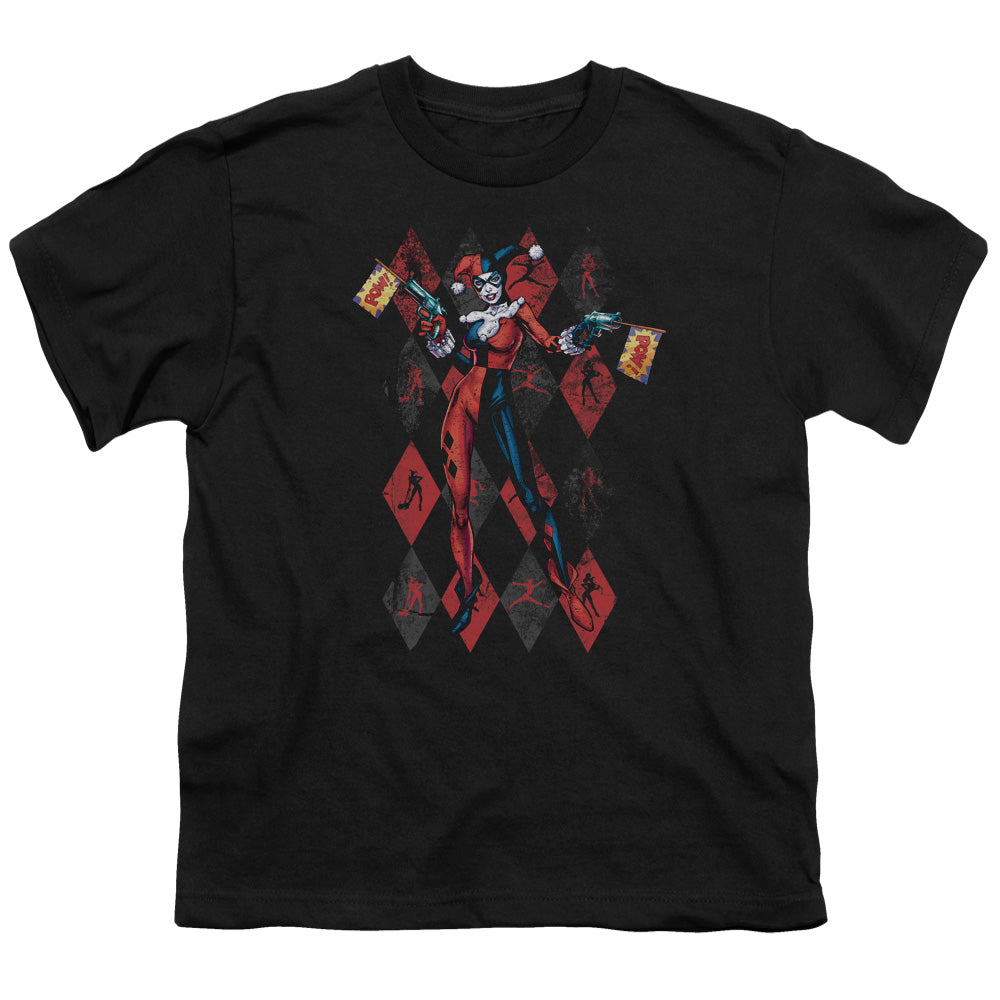 Batman Pow Pow Kids Youth T Shirt Black