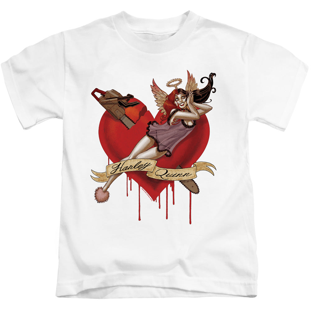 Batman Perfect Angel Juvenile Kids Youth T Shirt White