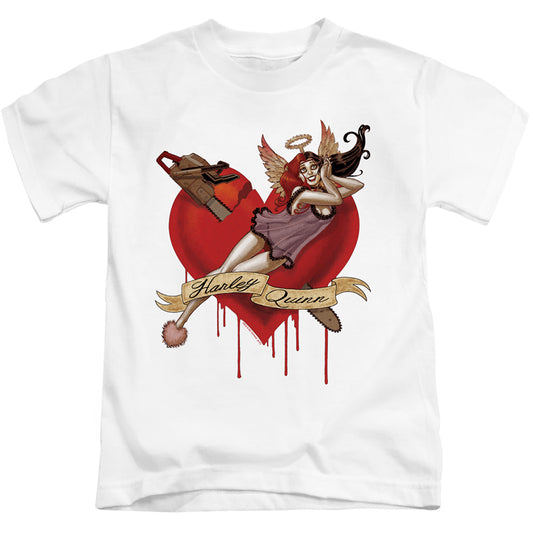 Batman Perfect Angel Juvenile Kids Youth T Shirt White
