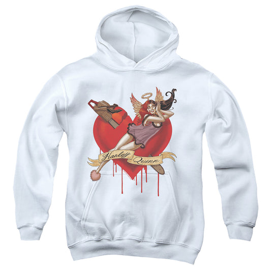 Batman Perfect Angel Kids Youth Hoodie White