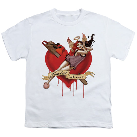 Batman Perfect Angel Kids Youth T Shirt White