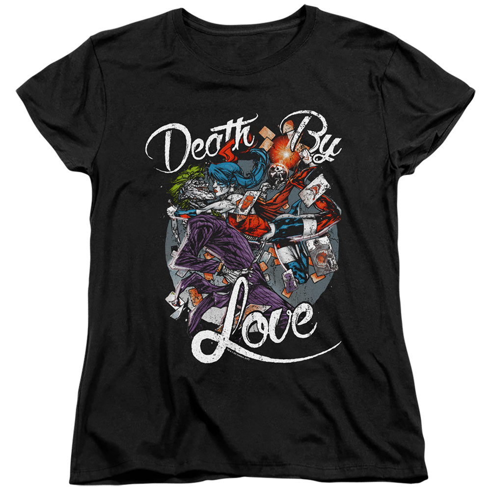 Batman Death By Love Womens T Shirt Black