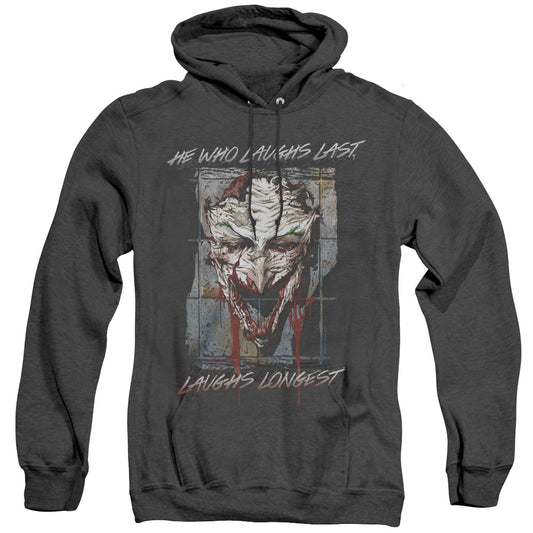 Batman Just For Laughs Heather Mens Hoodie Black