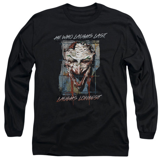 Batman Just For Laughs Mens Long Sleeve Shirt Black