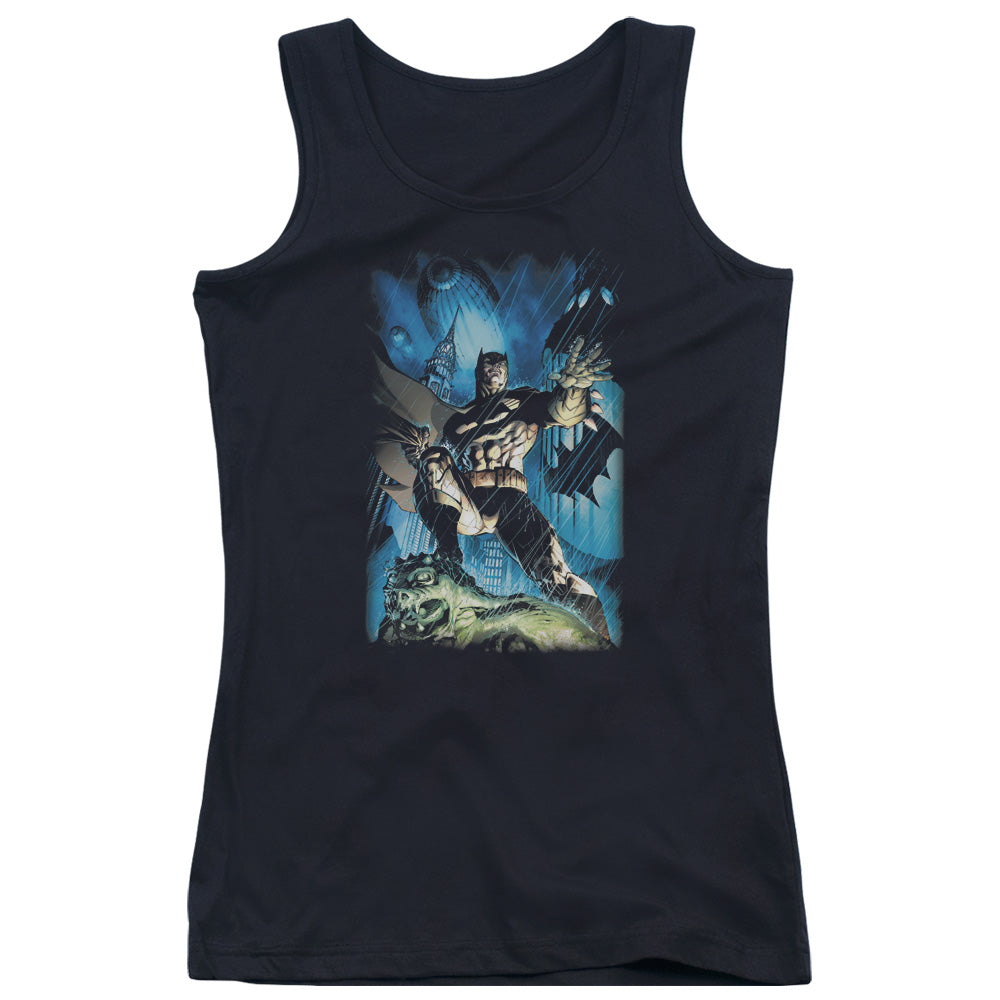 Batman Stormy Dark Knight Womens Tank Top Shirt Black