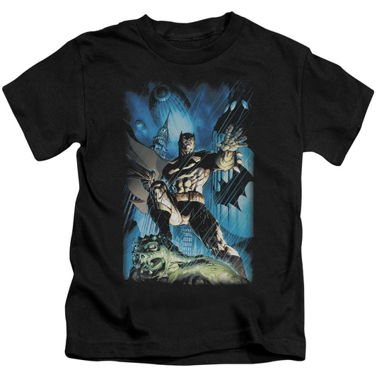Batman Stormy Dark Knight Juvenile Kids Youth T Shirt Black