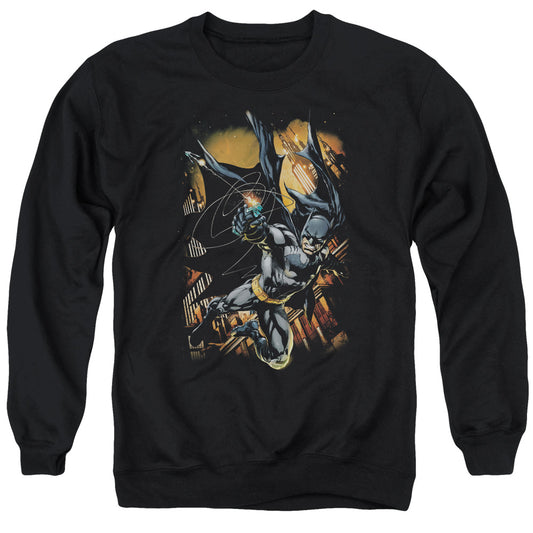 Batman Grapple Fire Mens Crewneck Sweatshirt Black