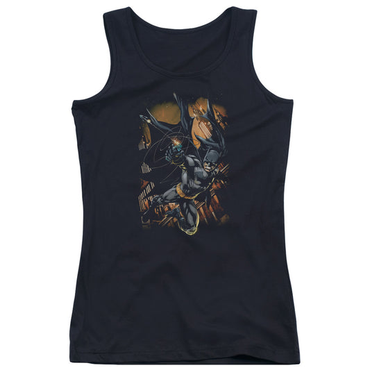 Batman Grapple Fire Womens Tank Top Shirt Black