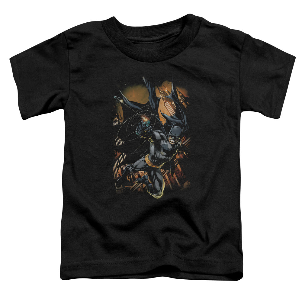 Batman Grapple Fire Toddler Kids Youth T Shirt Black