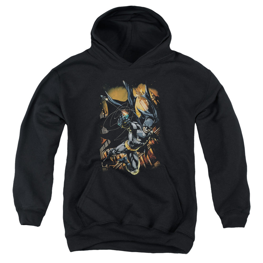 Batman Grapple Fire Kids Youth Hoodie Black