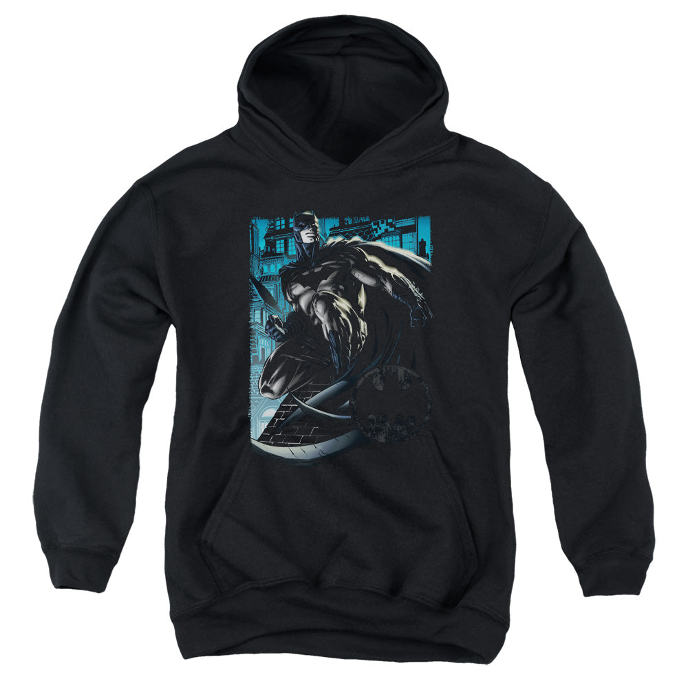 Batman Knight Falls In Gotham Kids Youth Hoodie Black