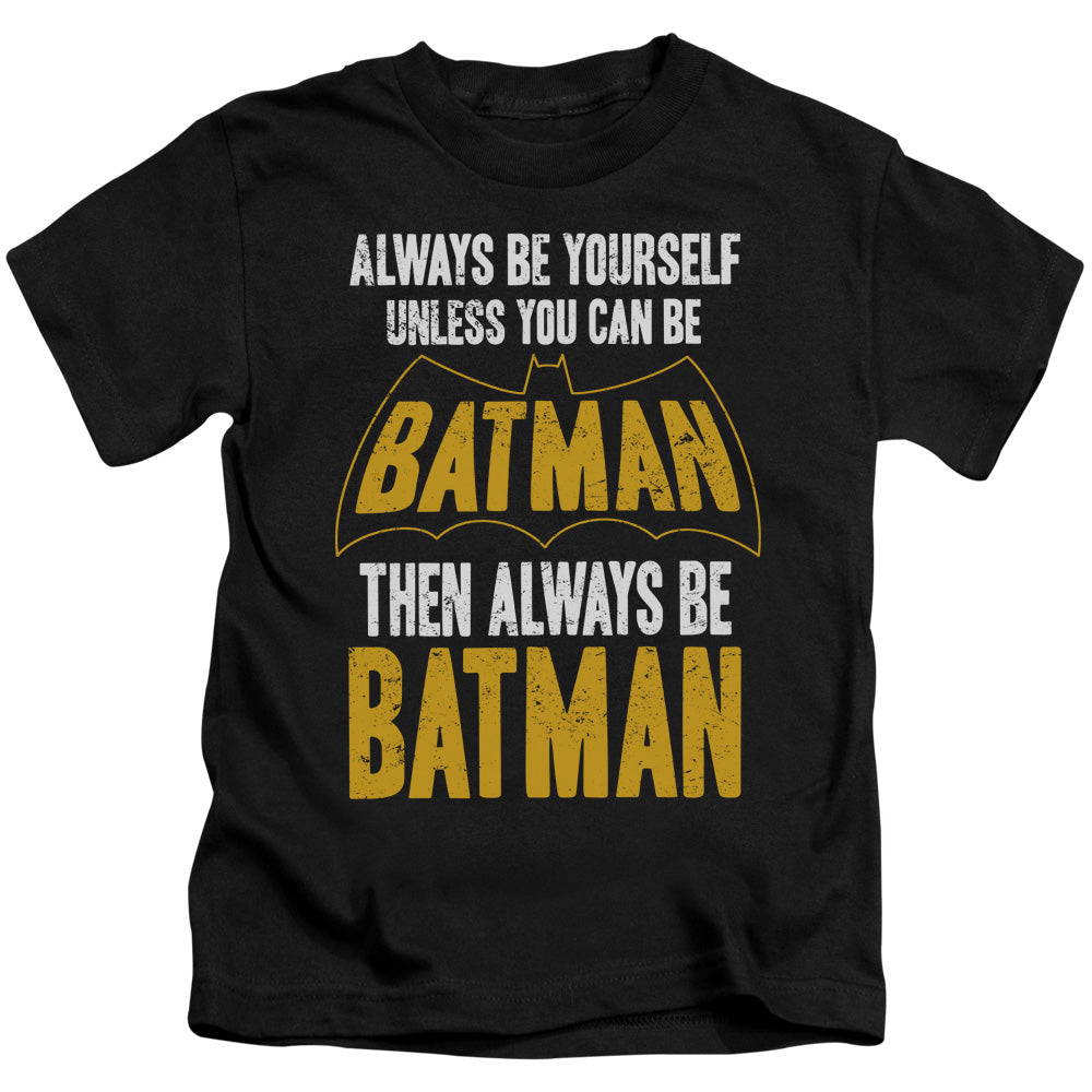Batman Be Batman Juvenile Kids Youth T Shirt Black