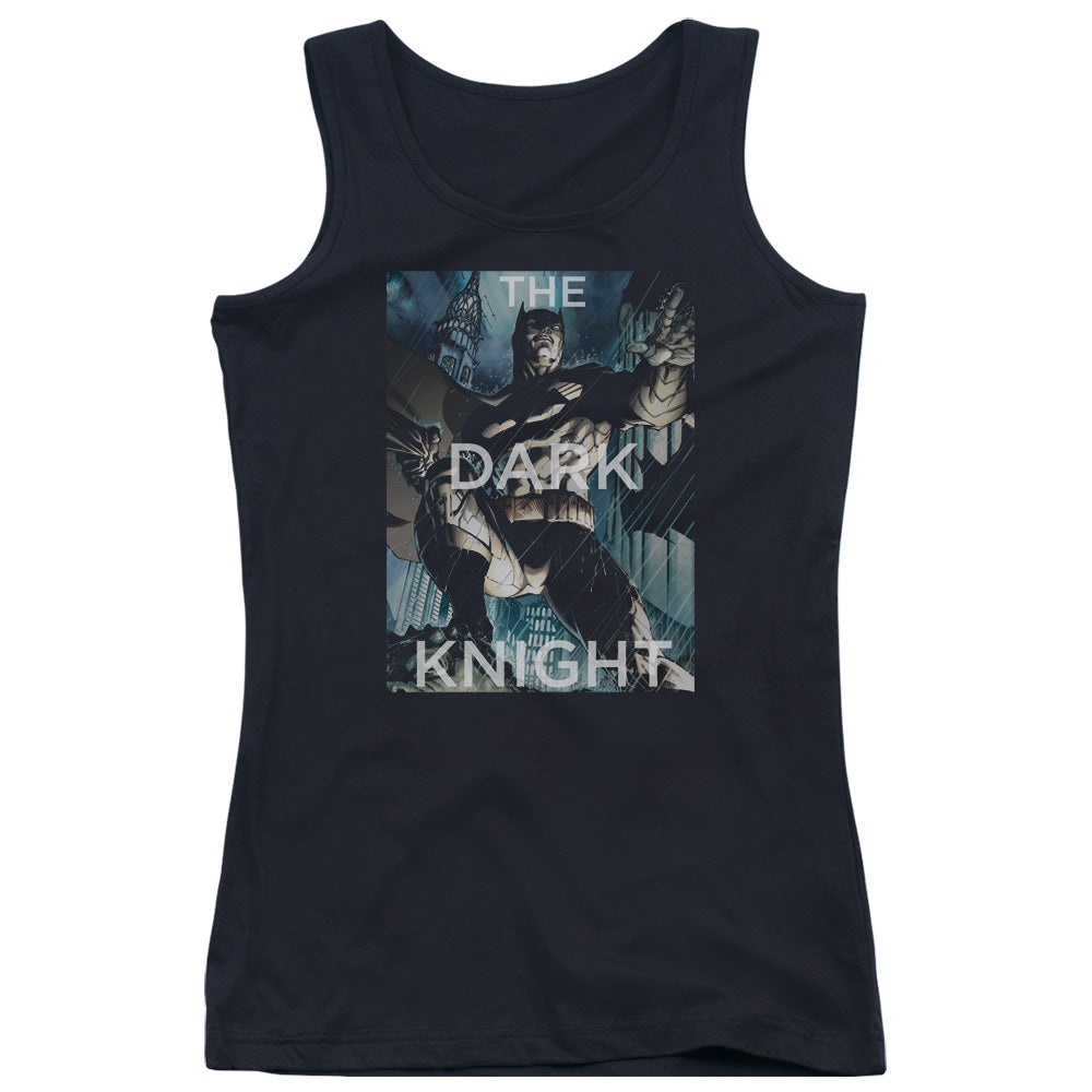 Batman Fighting The Storm Womens Tank Top Shirt Black