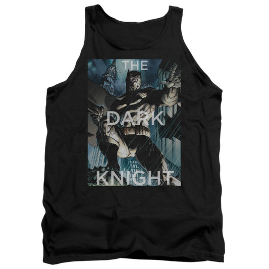 Batman Fighting The Storm Mens Tank Top Shirt Black