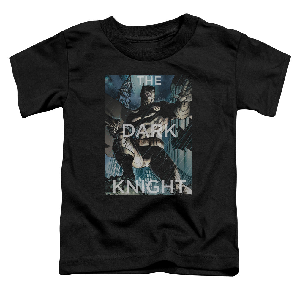 Batman Fighting The Storm Toddler Kids Youth T Shirt Black