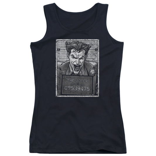 Batman Joker Inmate Womens Tank Top Shirt Black