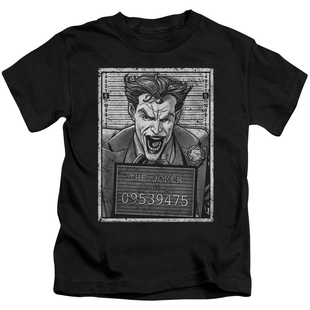 Batman Joker Inmate Juvenile Kids Youth T Shirt Black