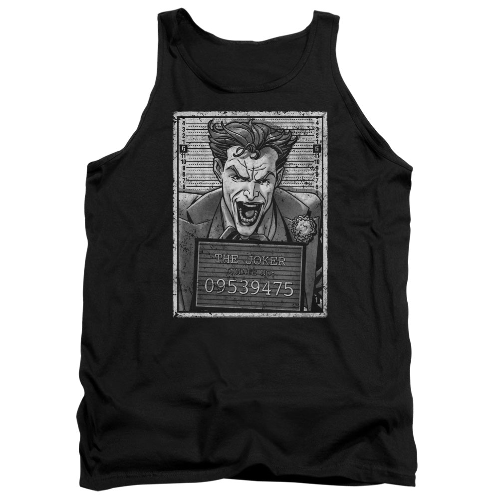 Batman Joker Inmate Mens Tank Top Shirt Black