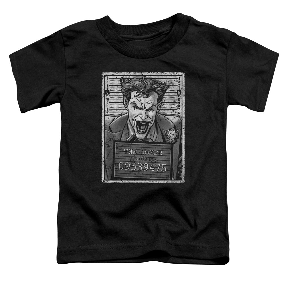 Batman Joker Inmate Toddler Kids Youth T Shirt Black