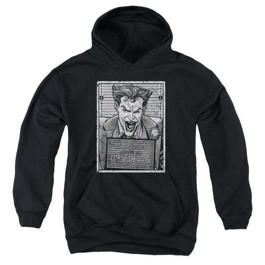 Batman Joker Inmate Kids Youth Hoodie Black
