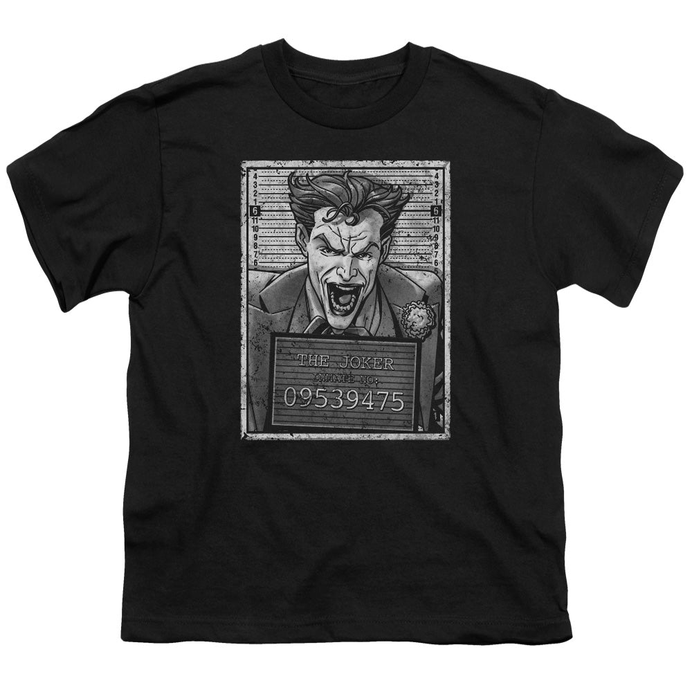 Batman Joker Inmate Kids Youth T Shirt Black