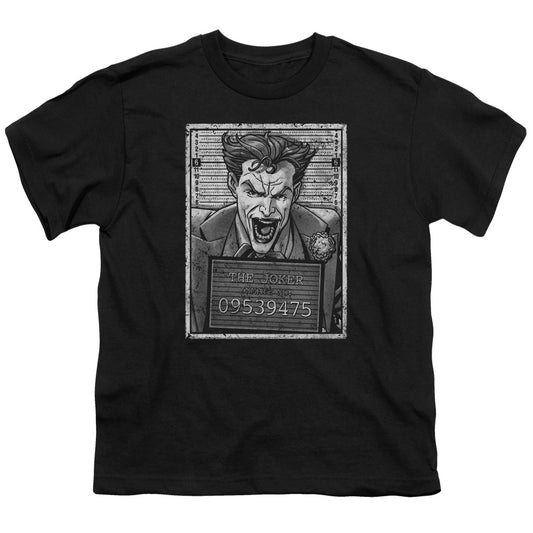 Batman Joker Inmate Kids Youth T Shirt Black