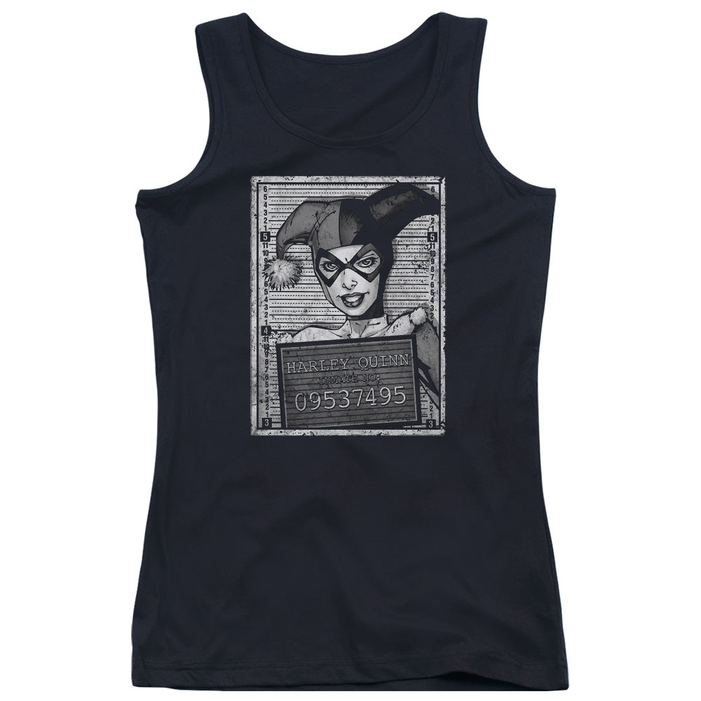 Batman Harley Inmate Womens Tank Top Shirt Black